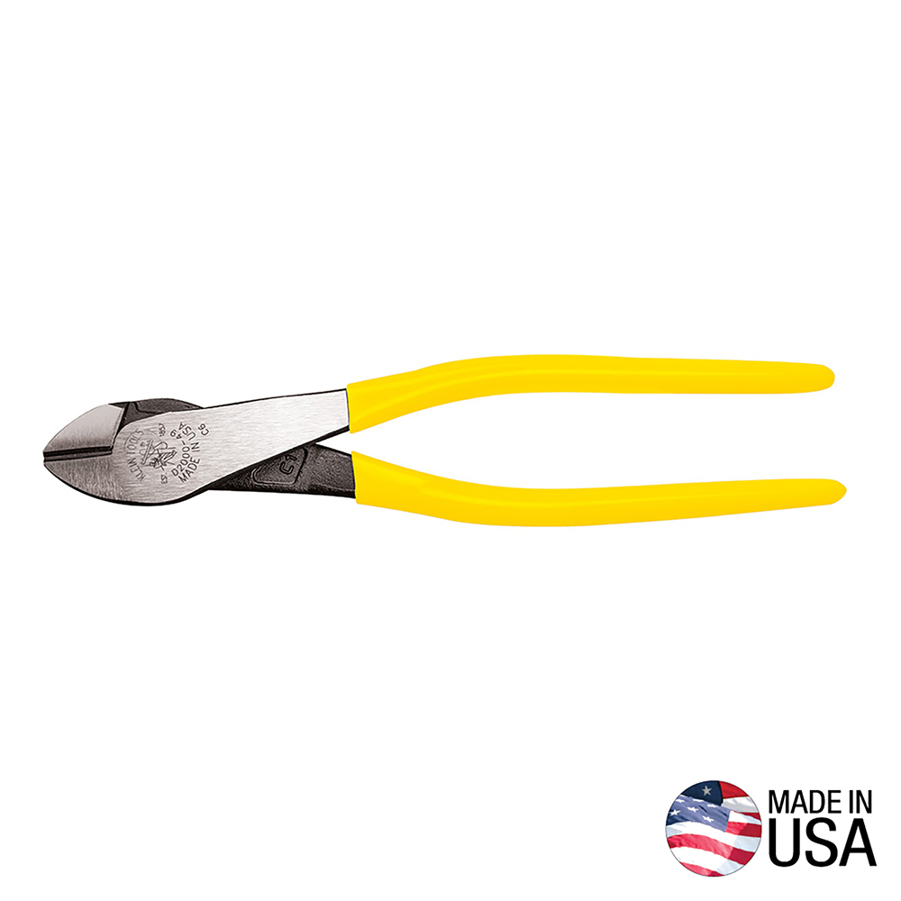 Diagonal Cutting Pliers, Angled Head, 9-Inch